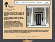 Tablet Screenshot of chesnutcottage.com